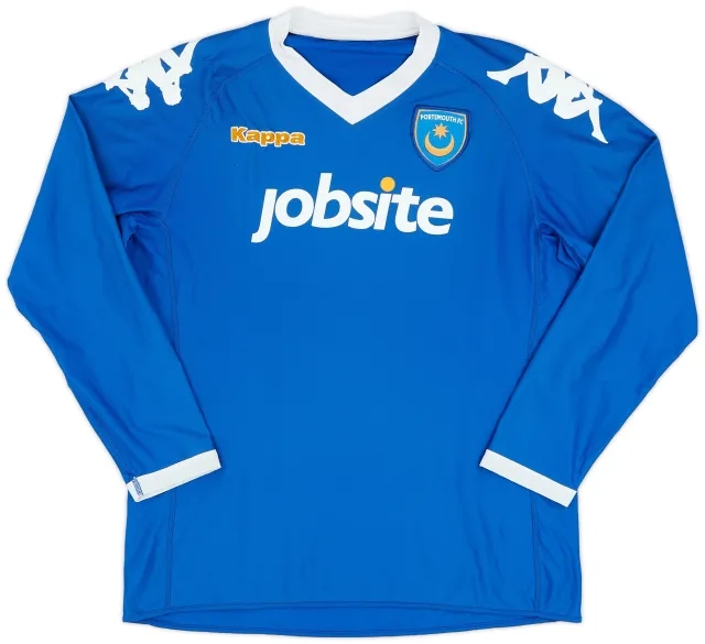 Kappa 2010-11 Portsmouth Home L/S Shirt - 7/10 - (L)