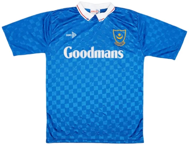 1989-91 Portsmouth Home Shirt - 8/10 - (M)