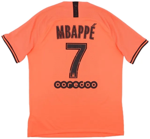 Nike 2019-20 Paris Saint-Germain Authentic Away Shirt Mbappe #7 - 9/10 - (L)