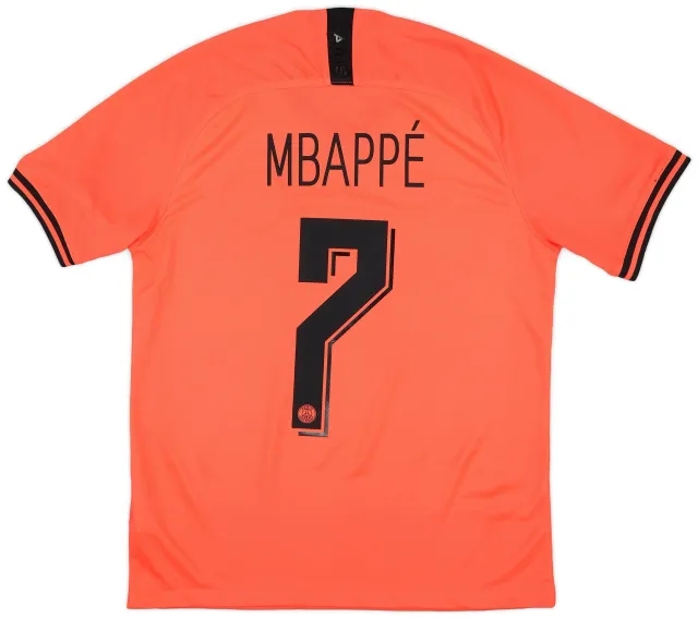 Nike 2019-20 Paris Saint-Germain Away Shirt Mbappe #7 - 8/10 - (M)