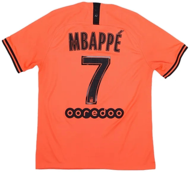Nike 2019-20 Paris Saint-Germain Away Shirt Mbappe #7 - 9/10 - (M)