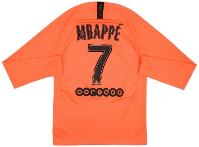 Nike 2019-20 Paris Saint-Germain Away L/S Shirt Mbappe #7 (S)