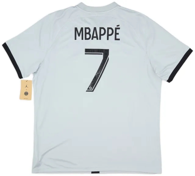 Nike 2022-23 Paris Saint-Germain Away Shirt Mbappe #7 (XL)