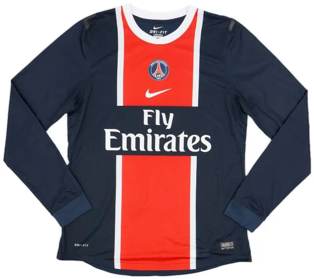 Nike 2011-12 Paris Saint-Germain Player Issue Home L/S Shirt - 9/10 - (L)