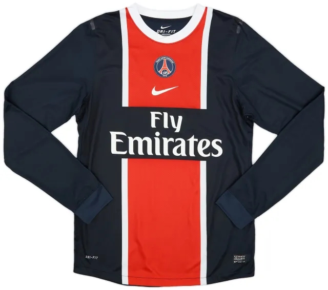 Nike 2011-12 Paris Saint-Germain Player Issue Home L/S Shirt - 9/10 - (L)