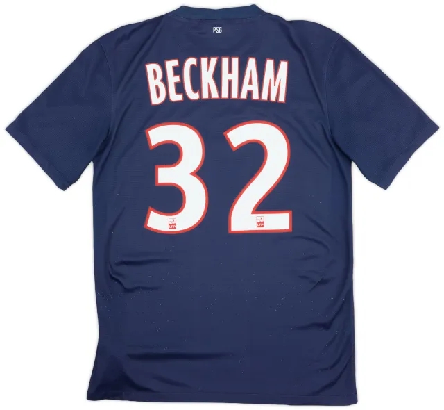 Nike 2012-13 Paris Saint-Germain Home Shirt Beckham #32 - 7/10 - (S)