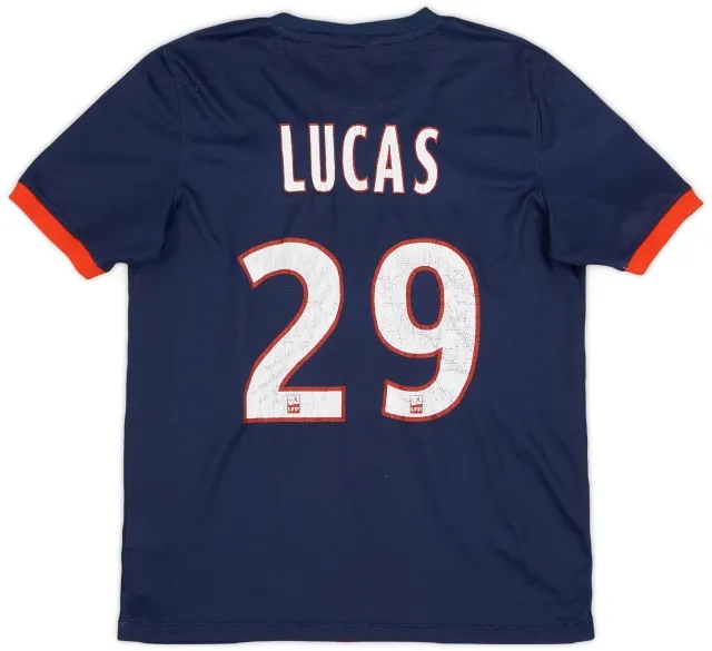 Nike 2013-14 Paris Saint-Germain Home Shirt Lucas #29 - 5/10 - (XL.Boys)
