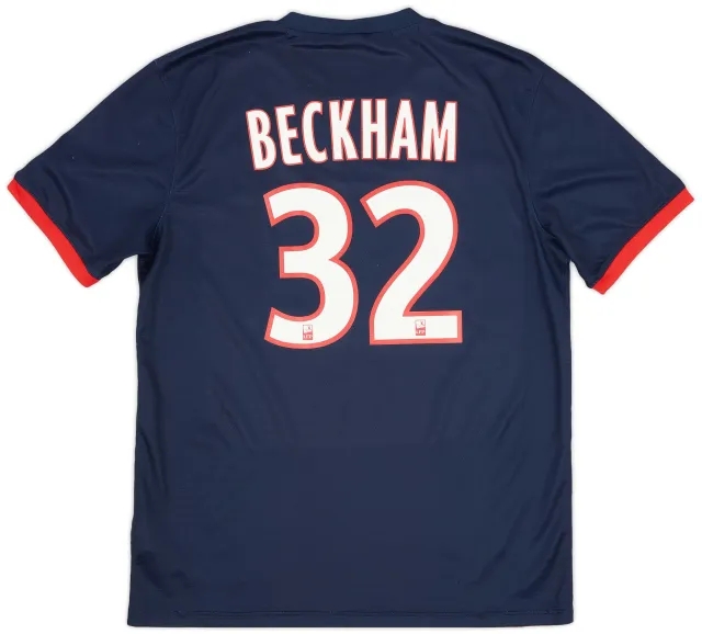 Nike 2013-14 Paris Saint-Germain Home Shirt Beckham #23 - 7/10 - (L)