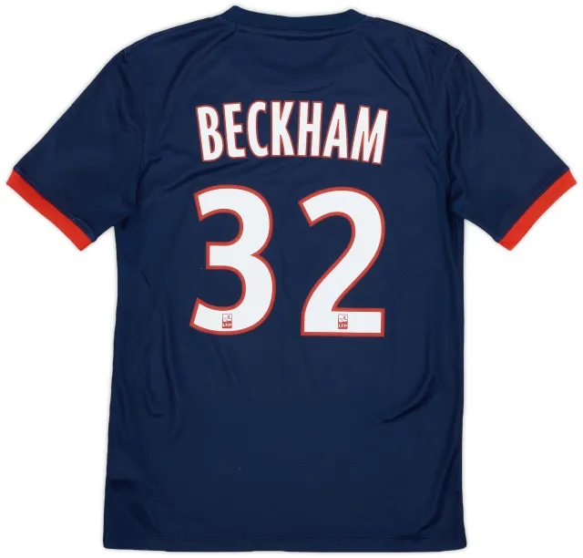 Nike 2013-14 Paris Saint-Germain Home Shirt Beckham #32 - 8/10 - (S)