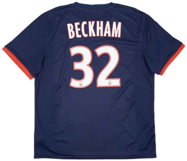 Nike 2013-14 Paris Saint-Germain Home Shirt Beckham #32 - 6/10 - (XL)