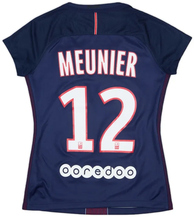 Nike 2016-17 Paris Saint-Germain Home Shirt Meunier #12 - 10/10 - (Women's S)