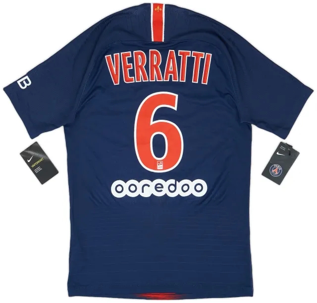 Nike 2018-19 Paris Saint-Germain Authentic Home Shirt Verratti #6 (S)