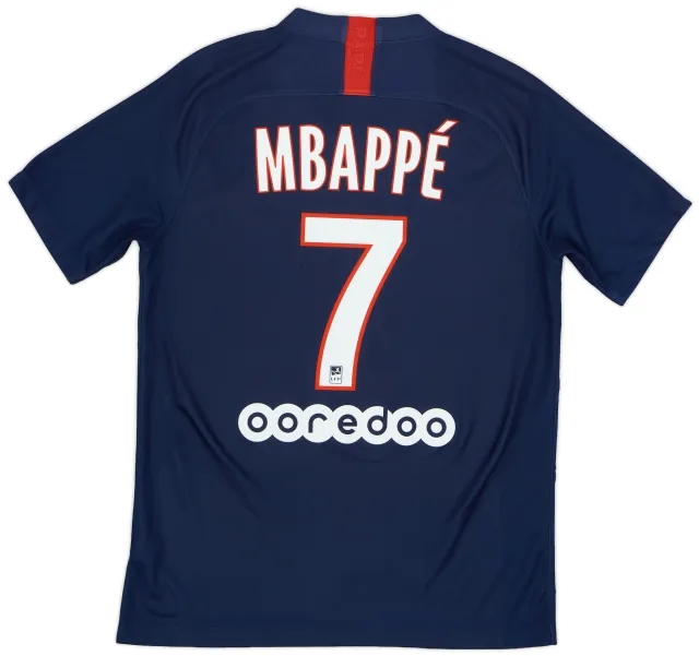 Nike 2019-20 Paris Saint-Germain Home Shirt Mbappe #7 - 6/10 - (M)