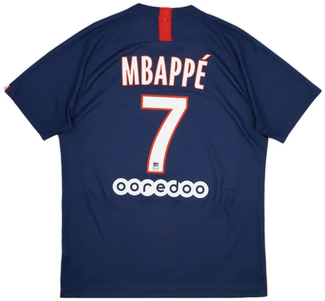 Nike 2019-20 Paris Saint-Germain Home Shirt Mbappe #7 - 7/10 - (L)