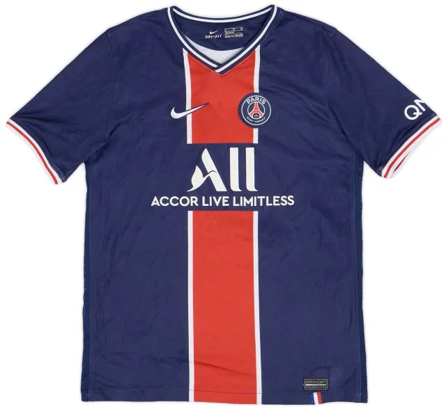 Nike 2020-21 Paris Saint-Germain Home Shirt - 8/10 - (XL.Boys)