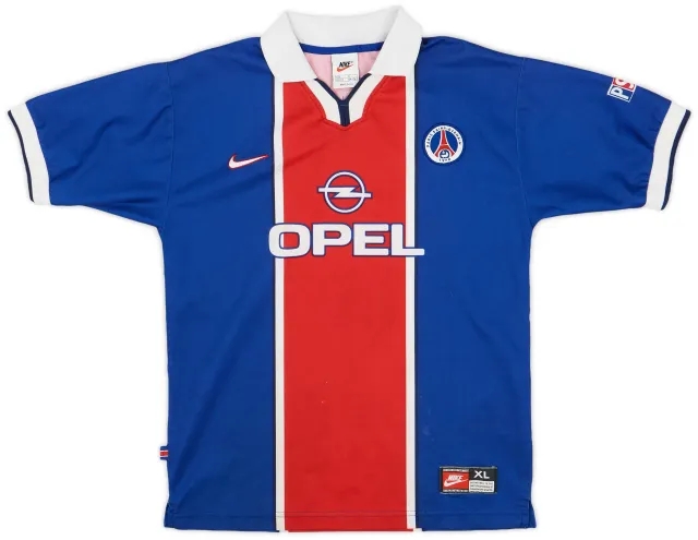 Nike 1997-98 Paris Saint-Germain Home Shirt - 7/10 - (XL.Boys)