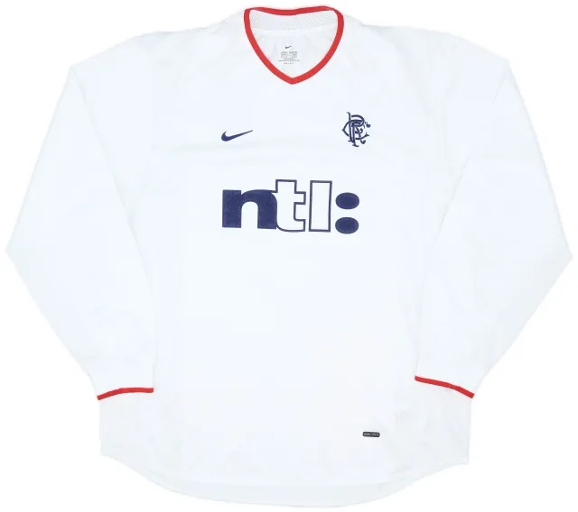 Nike 2001-02 Rangers Away L/S Shirt - 9/10 - (XL)