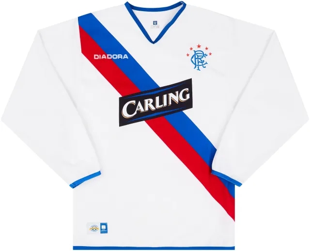 Diadora 2004-05 Rangers Away L/S Shirt - 6/10 - (S)