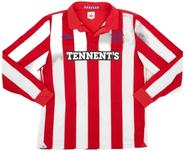 Umbro 2010-11 Rangers Away L/S Shirt - 6/10 - (L)