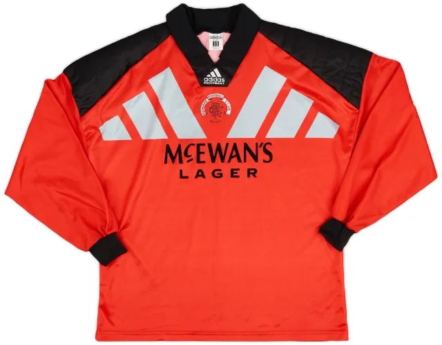 adidas 1992-94 Rangers GK Shirt - 9/10 - (L)