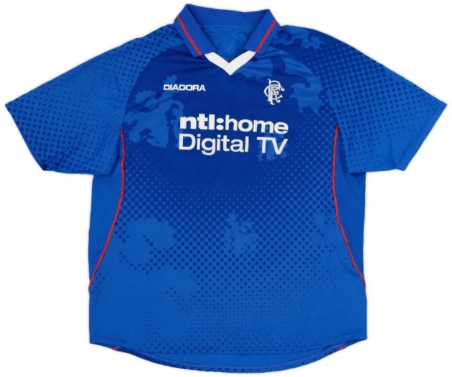 Diadora 2002-03 Rangers Home Shirt - 8/10 - (XL)