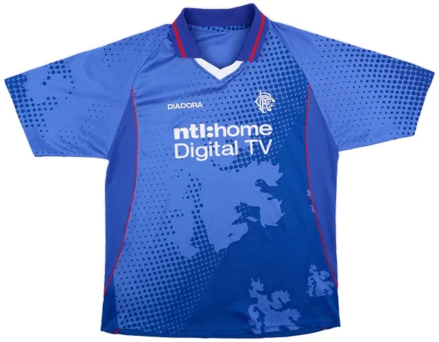 Diadora 2002-03 Rangers Home Shirt - 8/10 - (XL)