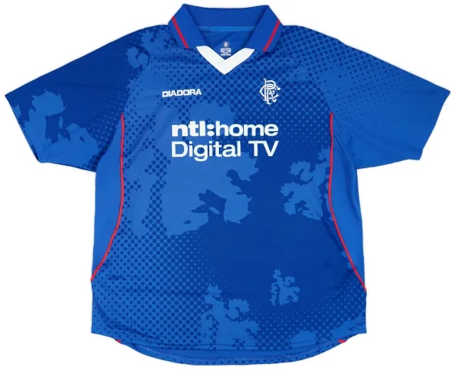 Diadora 2002-03 Rangers Home Shirt - 8/10 - (XL)