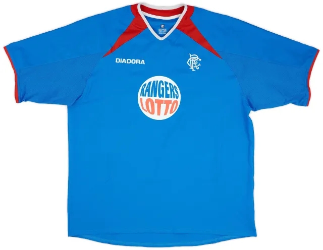 Diadora 2003-05 Rangers Home Shirt - 9/10 - (XL)