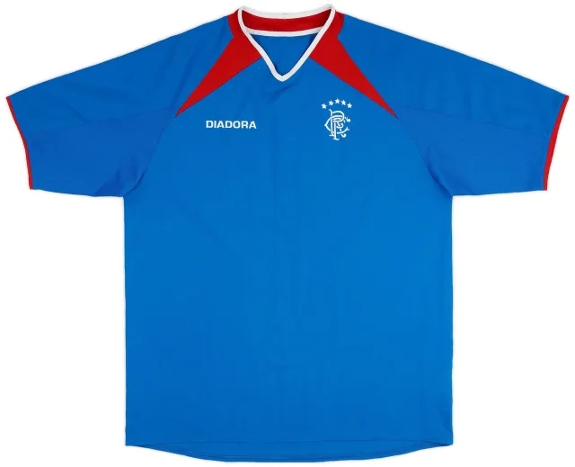 Diadora 2003-05 Rangers Home Shirt - 6/10 - (XL)