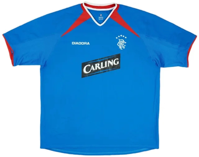 Diadora 2003-05 Rangers Home Shirt - 9/10 - (XXL)
