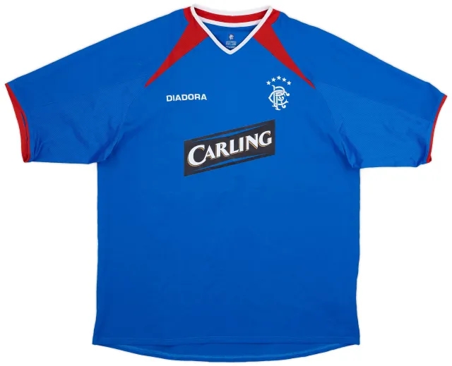 Diadora 2003-05 Rangers Home Shirt - 8/10 - (XL)
