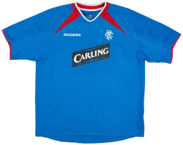 Diadora 2003-05 Rangers Home Shirt - 6/10 - (XL)