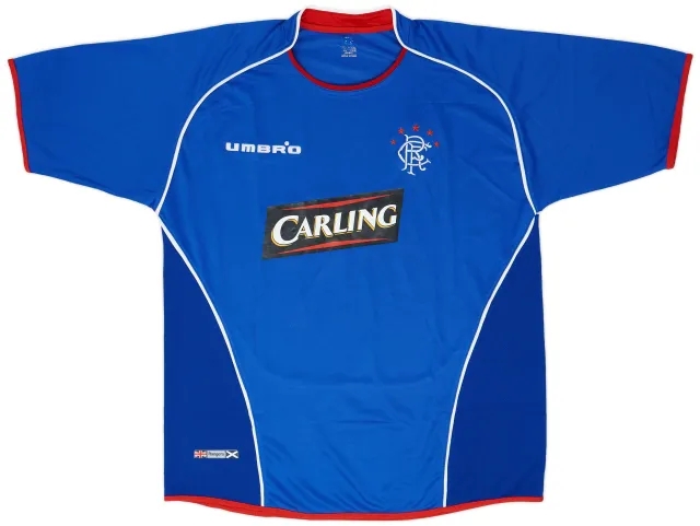 Umbro 2005-06 Rangers Home Shirt - 8/10 - (XL)