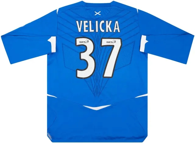 Nike 2008-09 Rangers Home L/S Shirt Velicka #37 - 6/10 - (L)