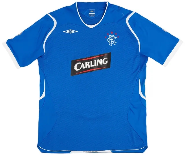 Umbro 2008-09 Rangers Home Shirt - 6/10 - (XL)