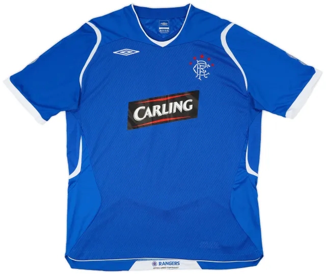 Umbro 2008-09 Rangers Home Shirt - 9/10 - (XL)