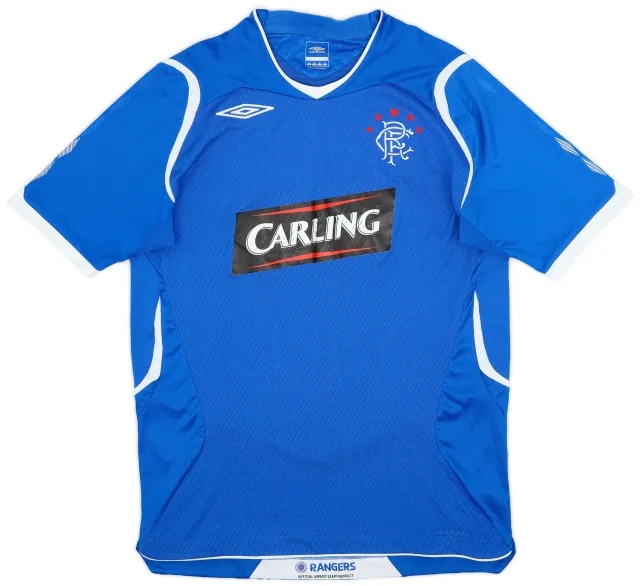 Umbro 2008-09 Rangers Home Shirt - 6/10 - (M)