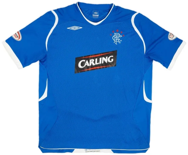 Umbro 2008-09 Rangers Home Shirt - 7/10 - (XL)
