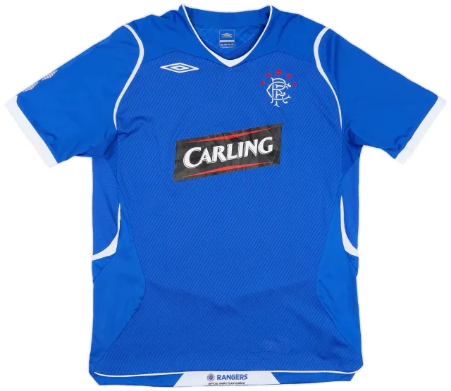 Umbro 2008-09 Rangers Home Shirt - 6/10 - (L)