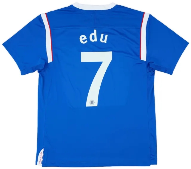 Umbro 2011-12 Rangers Match Issue European Home Shirt Edu #7