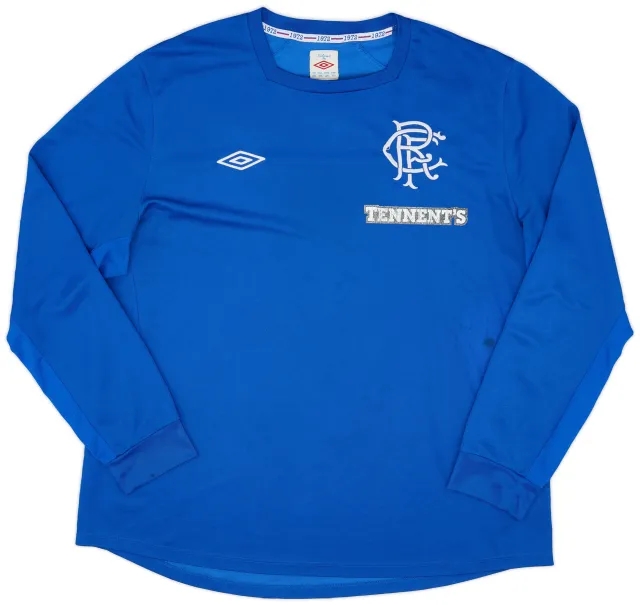Umbro 2012-13 Rangers Home L/S Shirt - 6/10 - (XXL)
