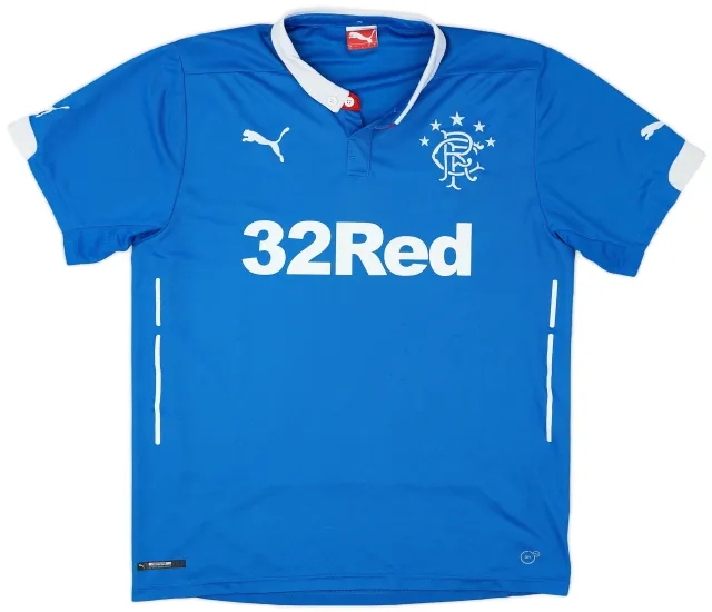 Puma 2014-15 Rangers Home Shirt - 6/10 - (L)