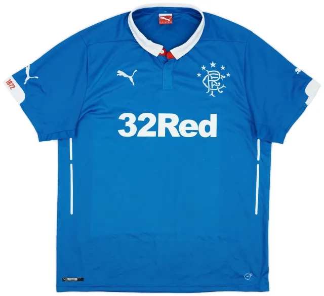 Puma 2014-15 Rangers Home Shirt - 7/10 - (XL)