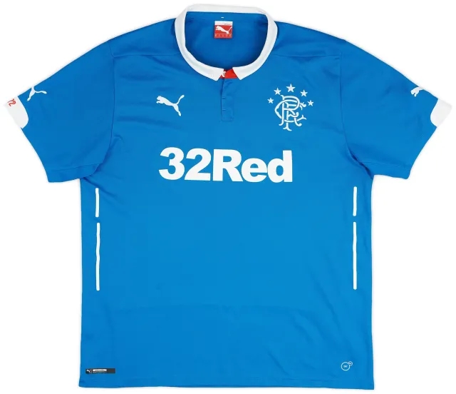 Puma 2014-15 Rangers Home Shirt - 8/10 - (XL)