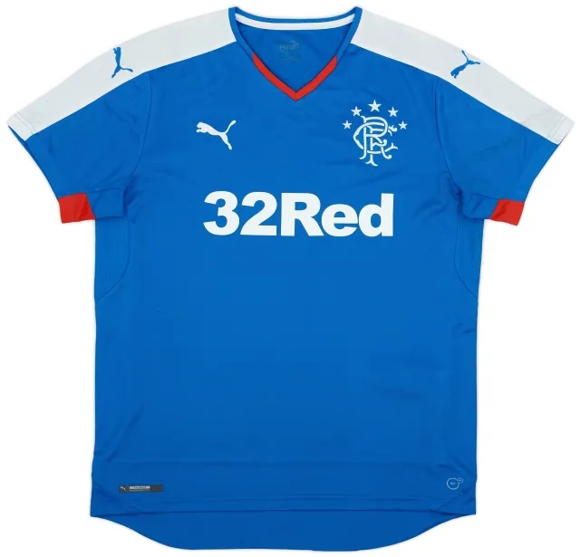 Puma 2015-16 Rangers Home Shirt - 4/10 - (L)