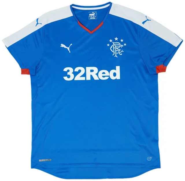 Puma 2015-16 Rangers Home Shirt - 8/10 - (XXL)