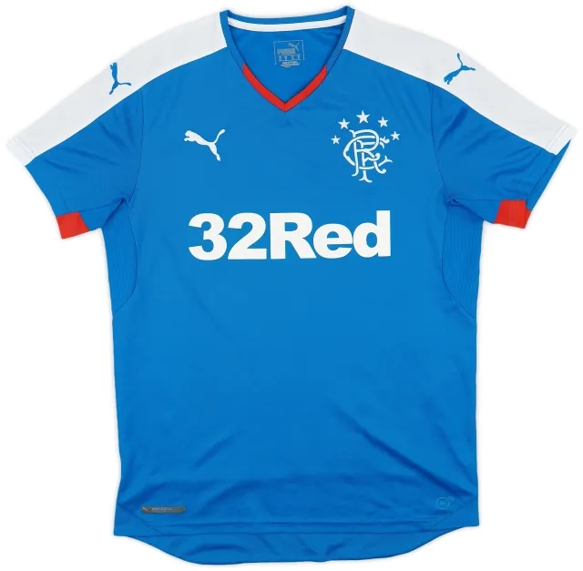 Puma 2015-16 Rangers Home Shirt - 8/10 - (M)