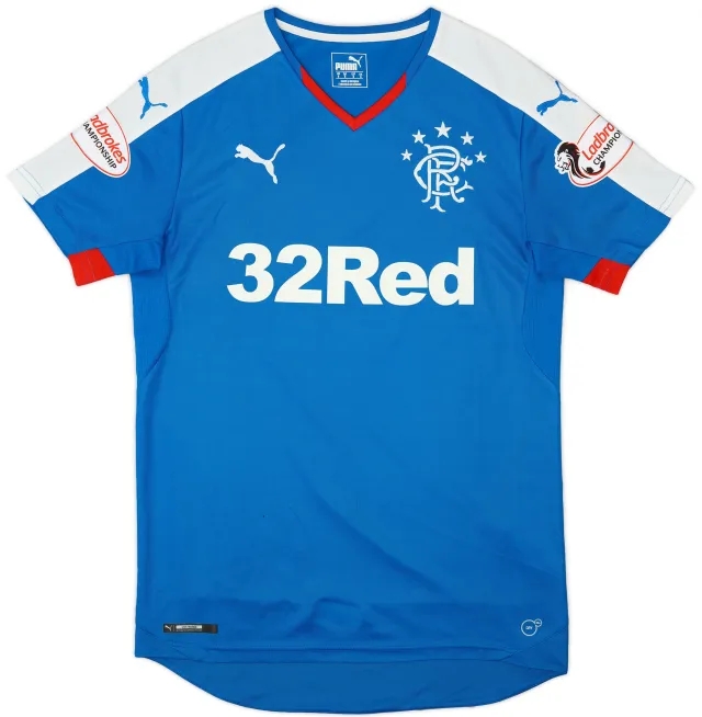 Puma 2015-16 Rangers Home Shirt - 7/10 - (S)
