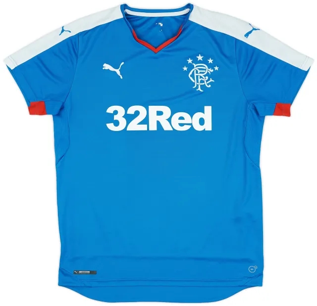 Puma 2015-16 Rangers Home Shirt - 8/10 - (L)