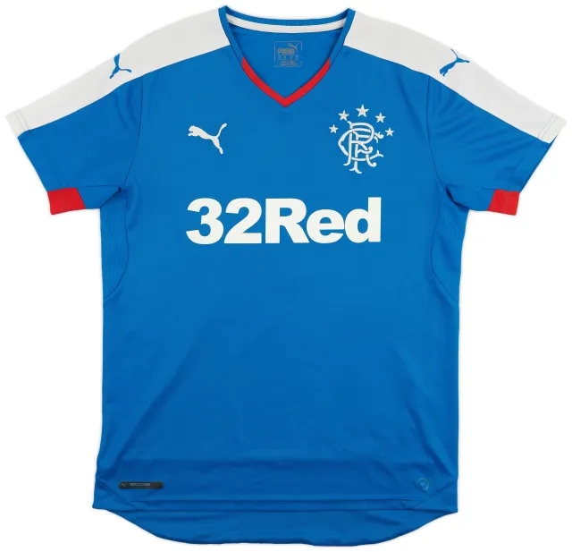 Puma 2015-16 Rangers Home Shirt - 8/10 - (M)